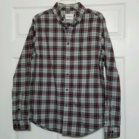 New Goodfellow Button Down Dress Shirt ~ M ~ Gray - Picture 1 of 4